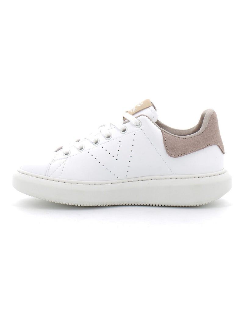 Basket à Talon Compensé Pour Femme Beige - Kiabi