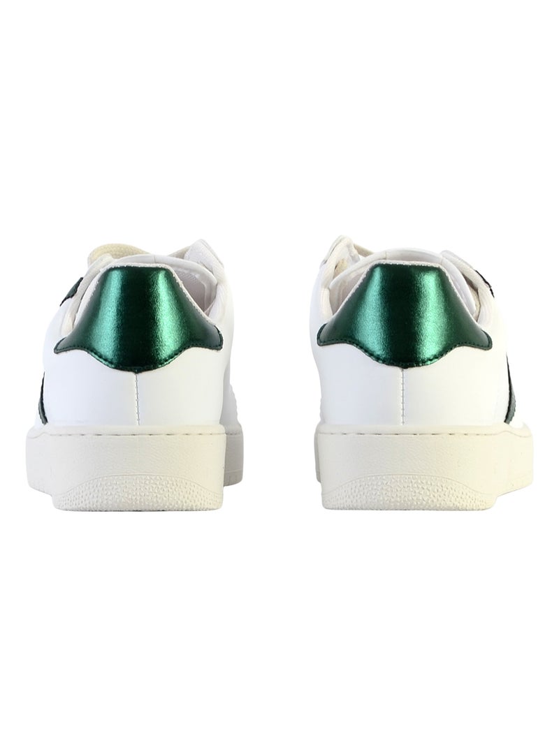 Basket Basse à Lacet Pour Femme Blanc - Kiabi