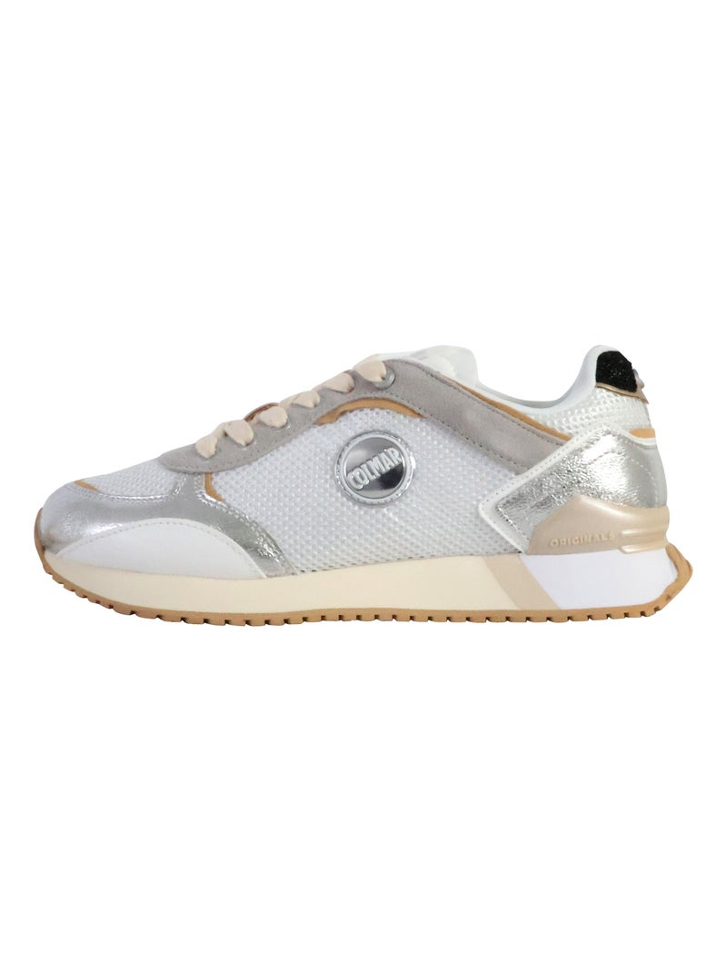 Basket Basse à Lacets Colmar Travis Plus Comet Argent - Kiabi