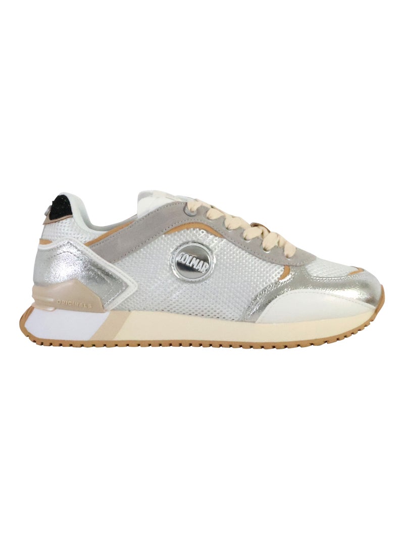Basket Basse à Lacets Colmar Travis Plus Comet Argent - Kiabi