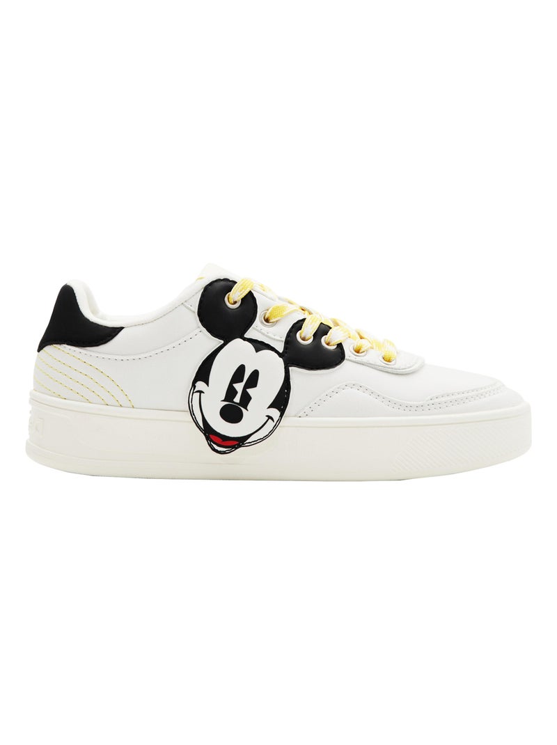 Basket Basse à Lacets Desigual Fancy Mickey Blanc - Kiabi