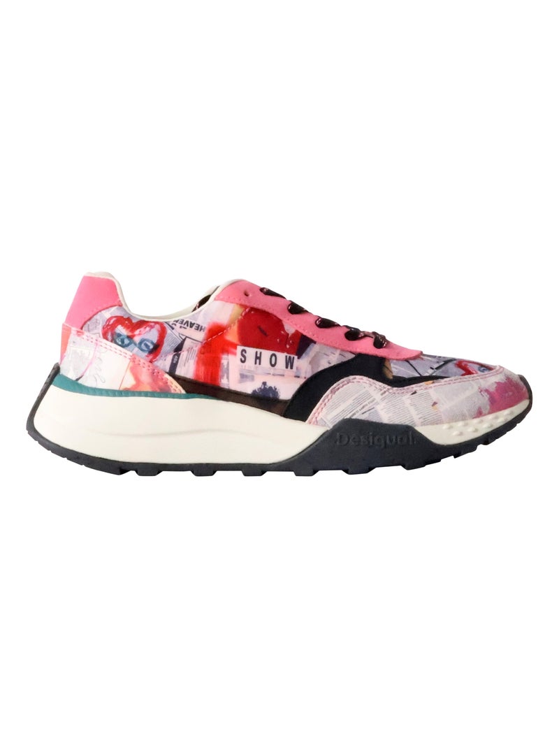 Basket Basse à Lacets Desigual Jogger Digital Multicolore - Kiabi