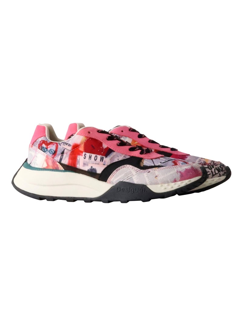 Basket Basse à Lacets Desigual Jogger Digital Multicolore - Kiabi