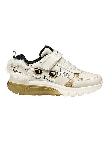 Basket Basse à Lacets Et Scratch Geox Enfant Ciberdron Synt