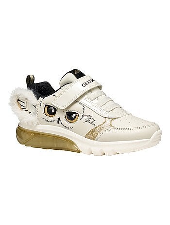 Basket Basse à Lacets Et Scratch Geox Enfant Ciberdron Synt