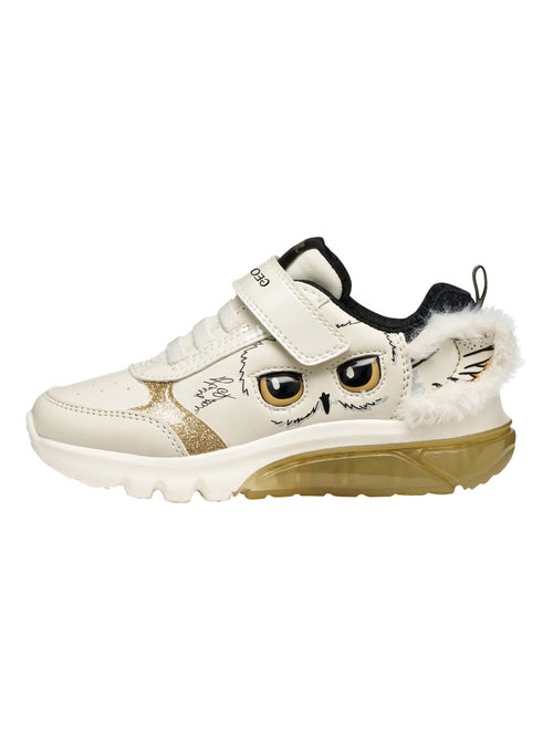 Basket Basse à Lacets Et Scratch Geox Enfant Ciberdron Synt - Kiabi