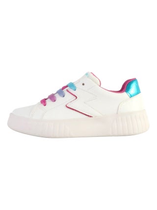 Basket Basse à Lacets Geox Junior Mikiroshi Synth.Lea