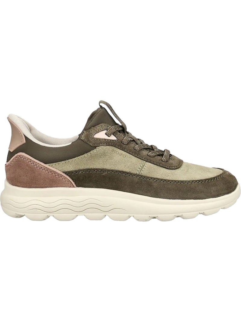 Basket basse à lacets geox spherica plus Vert - Kiabi