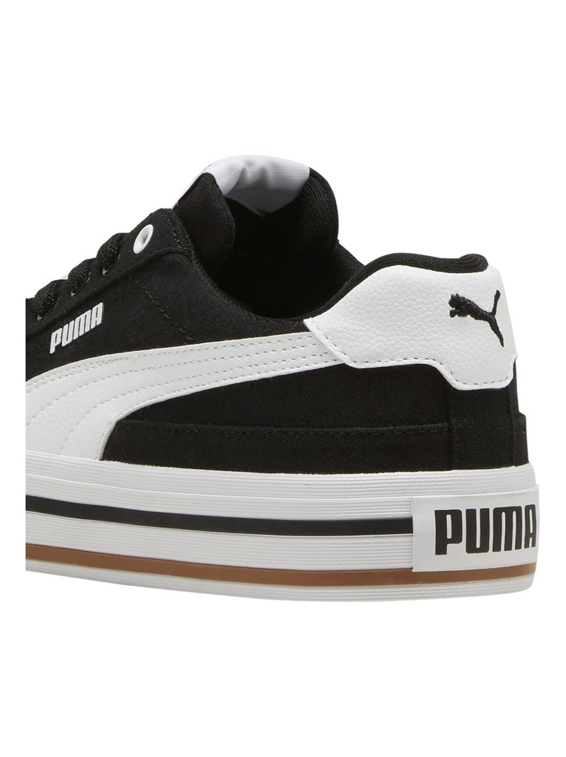 Basket Basse à Lacets Puma Juniors Court Classic Vulc FS Noir - Kiabi