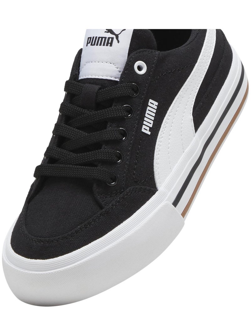 Basket Basse à Lacets Puma Juniors Court Classic Vulc FS Noir - Kiabi