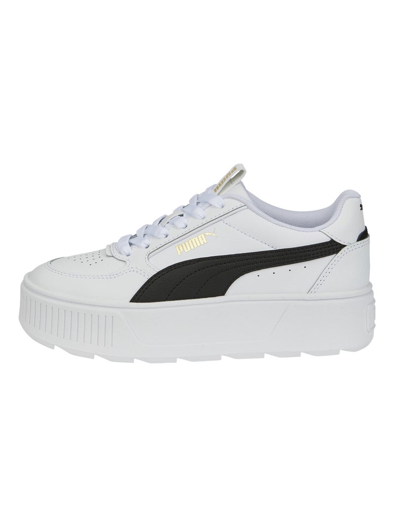 Basket Basse à Lacets Puma Juniors Karmen Rebelle Blanc Noir - Kiabi