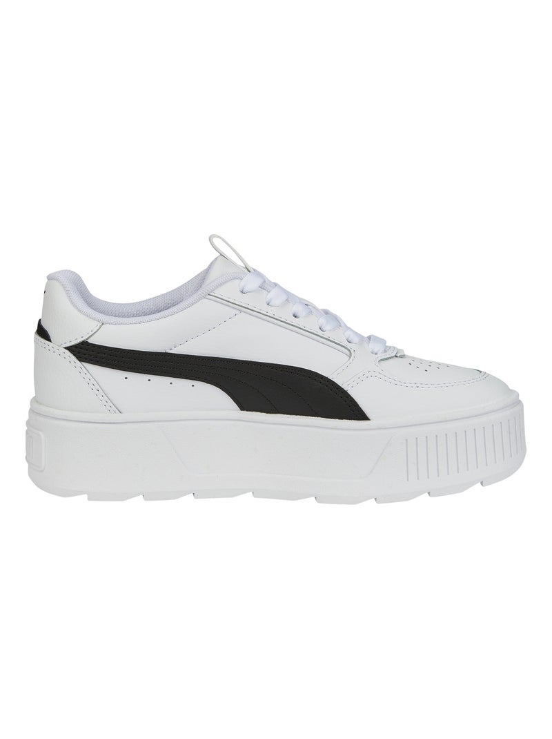 Basket Basse à Lacets Puma Juniors Karmen Rebelle Blanc Noir - Kiabi
