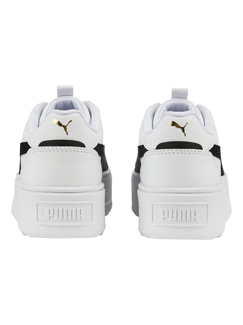 Basket Basse à Lacets Puma Juniors Karmen Rebelle Blanc Noir - Kiabi