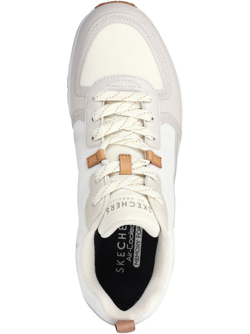 Basket Basse à Lacets Sckechers Uno Layover Blanc - Kiabi