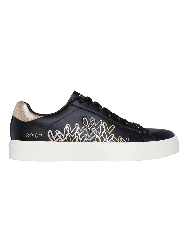 Basket Basse à Lacets Skechers Cleaming Hearts Noir - Kiabi