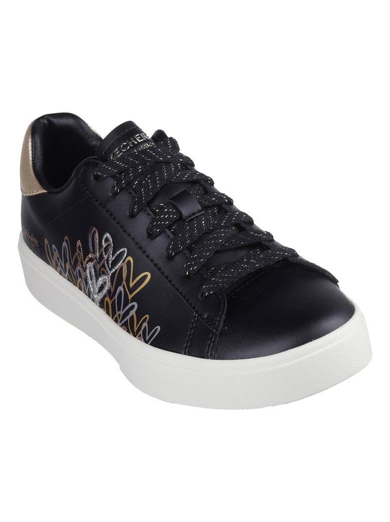 Basket Basse à Lacets Skechers Cleaming Hearts Noir - Kiabi