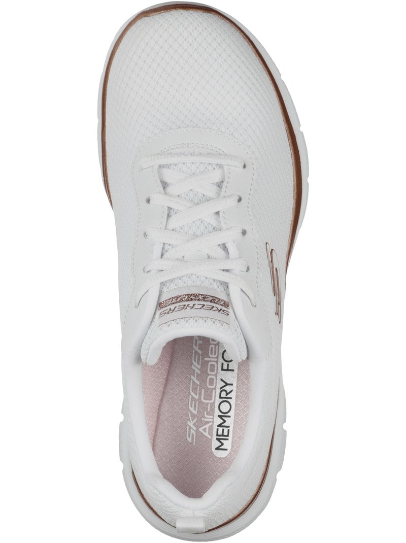 Basket Basse à Lacets Skechers Flex Appeal 4.0 Brilliant View Blanc - Kiabi