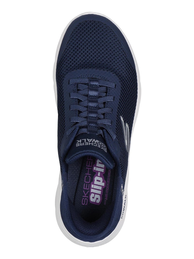 Basket Basse à Lacets Skechers Go Walk Flex Bleu - Kiabi