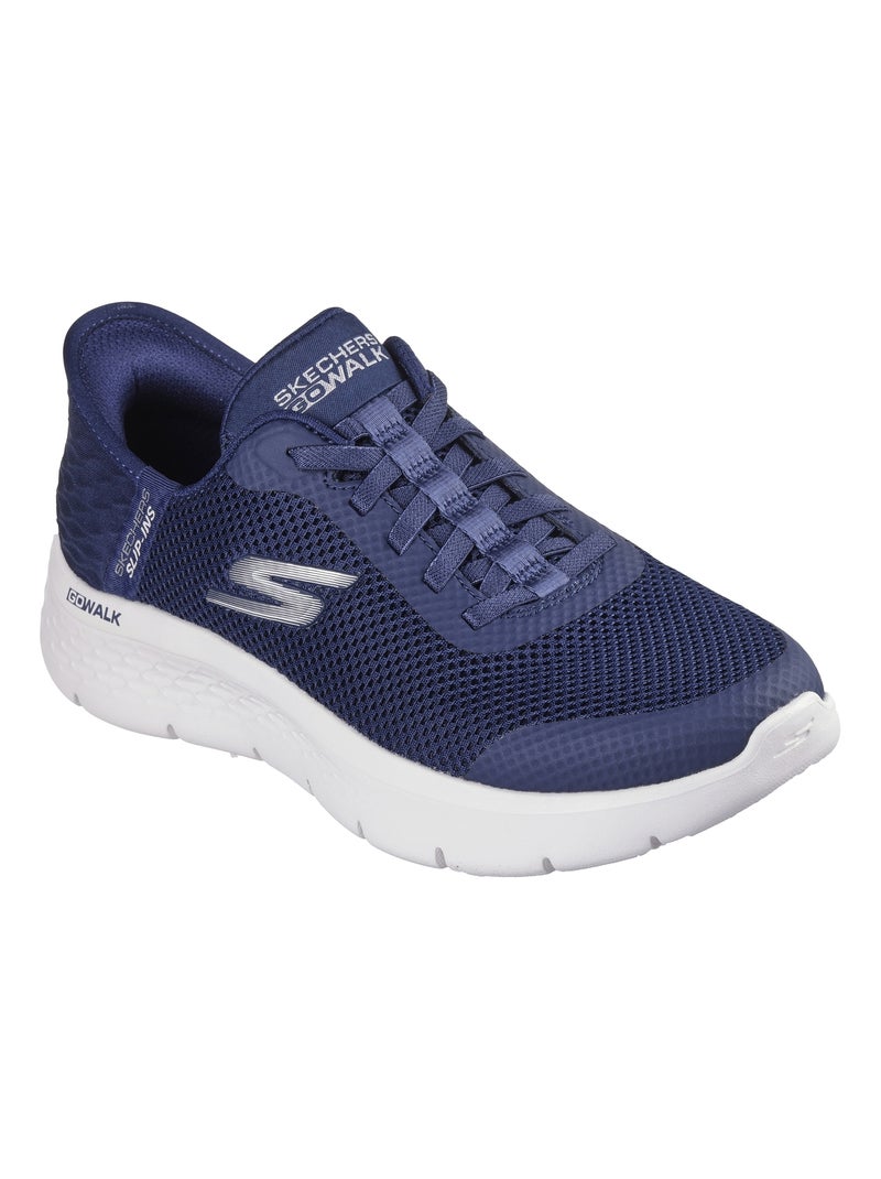 Basket Basse à Lacets Skechers Go Walk Flex Bleu - Kiabi