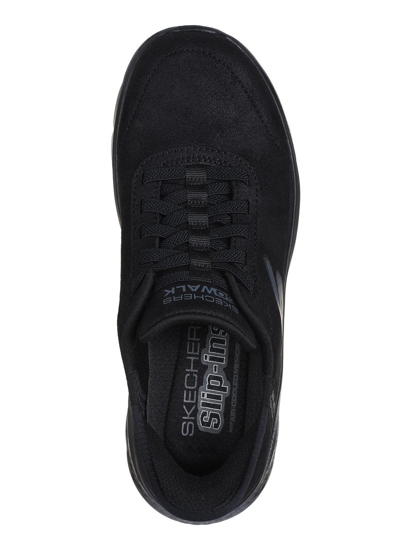 Basket Basse à Lacets Skechers Go Walk Flex Mali Noir - Kiabi