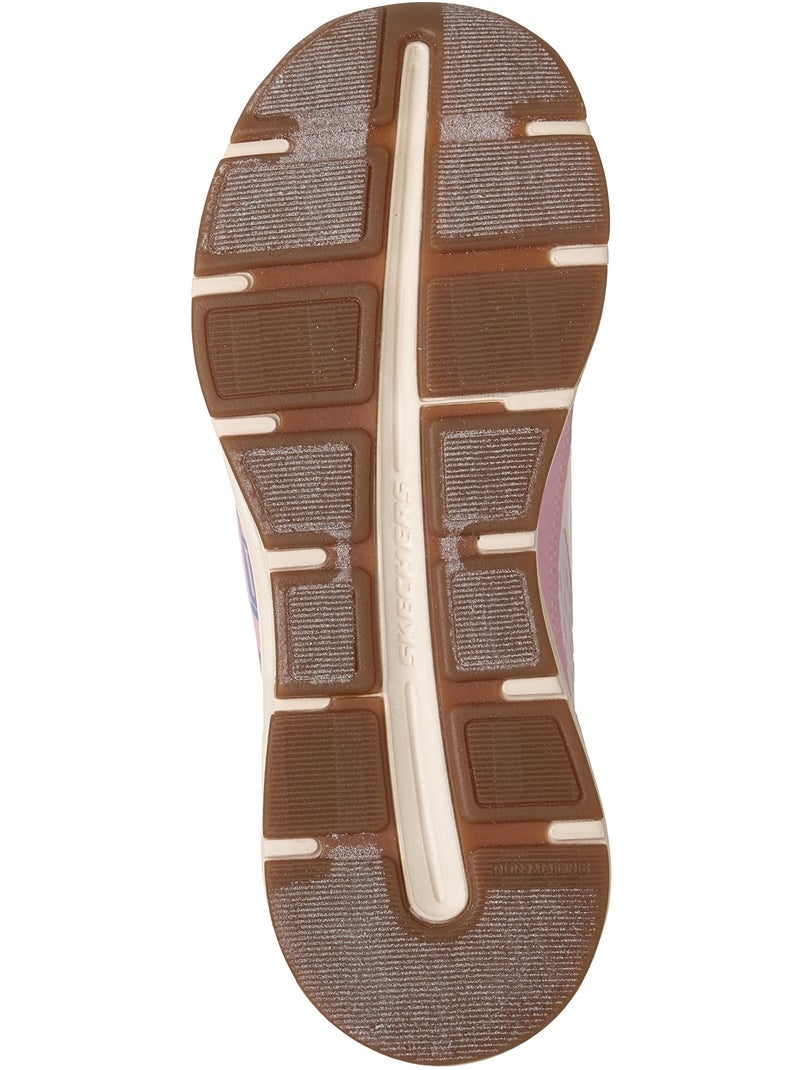 Basket Basse à Lacets Skechers Juniors Glide Step Vista Lane Rose - Kiabi