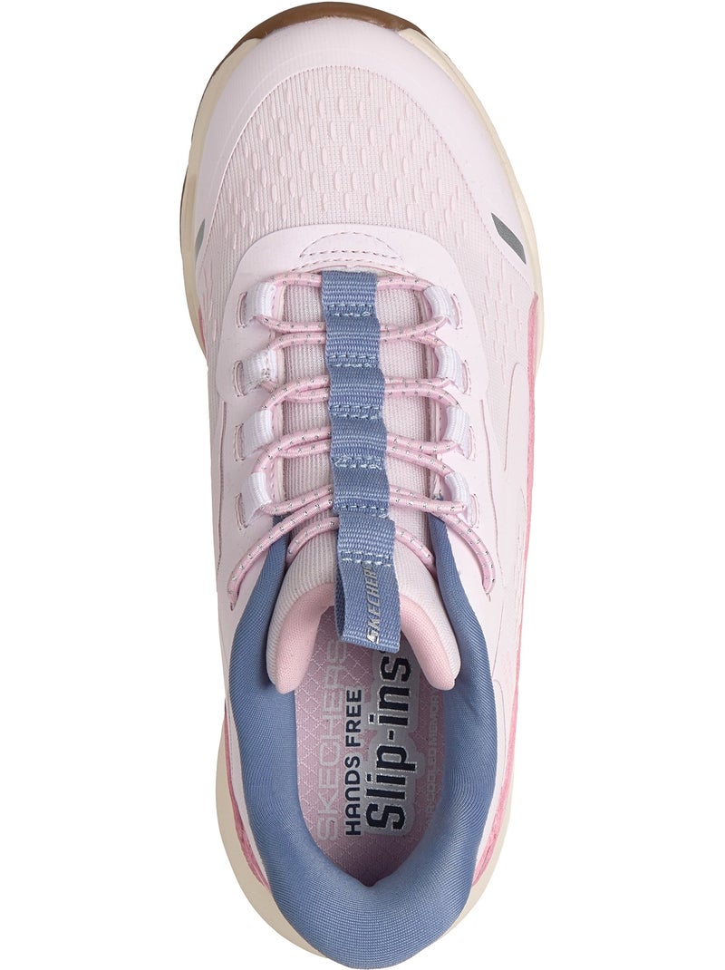Basket Basse à Lacets Skechers Juniors Glide Step Vista Lane Rose - Kiabi