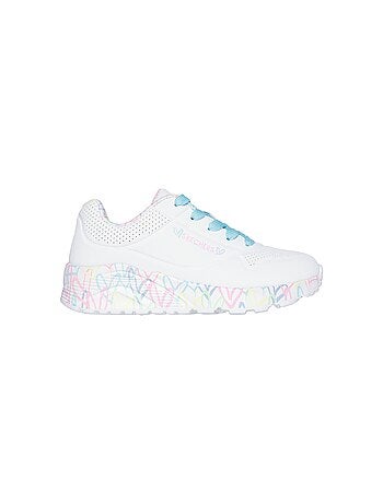 Basket Basse à Lacets Skechers Juniors Uno Lite-Lovely Luv
