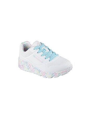 Basket Basse à Lacets Skechers Juniors Uno Lite-Lovely Luv