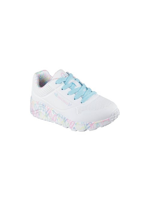 Basket Basse à Lacets Skechers Juniors Uno Lite-Lovely Luv - Kiabi