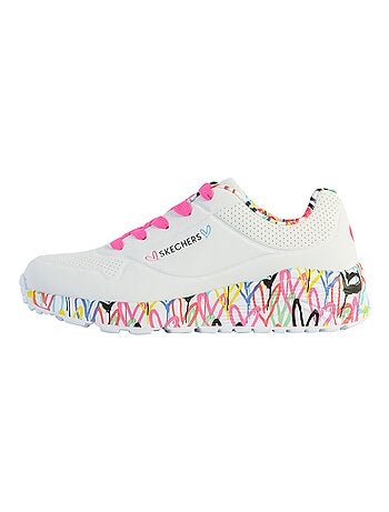 Basket Basse à Lacets Skechers Juniors Uno Lite-Lovely Luv