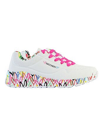 Basket Basse à Lacets Skechers Juniors Uno Lite-Lovely Luv