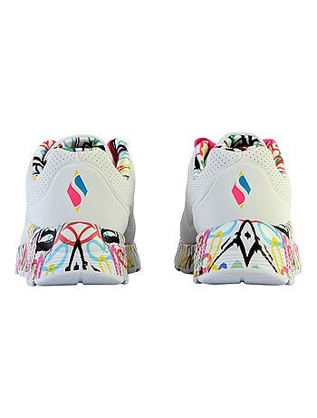 Basket Basse à Lacets Skechers Juniors Uno Lite-Lovely Luv