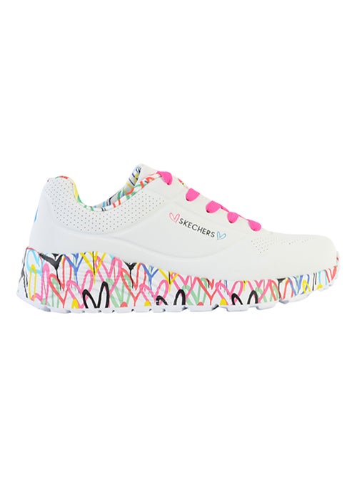 Basket Basse à Lacets Skechers Juniors Uno Lite-Lovely Luv - Kiabi