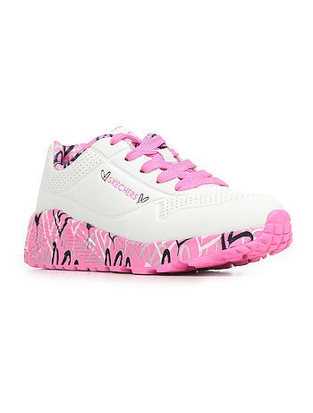 Basket Basse à Lacets Skechers Juniors Uno Lite-Lovely Luv