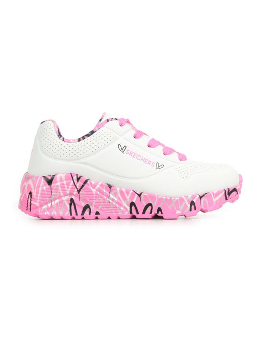 Basket Basse à Lacets Skechers Juniors Uno Lite-Lovely Luv - Kiabi