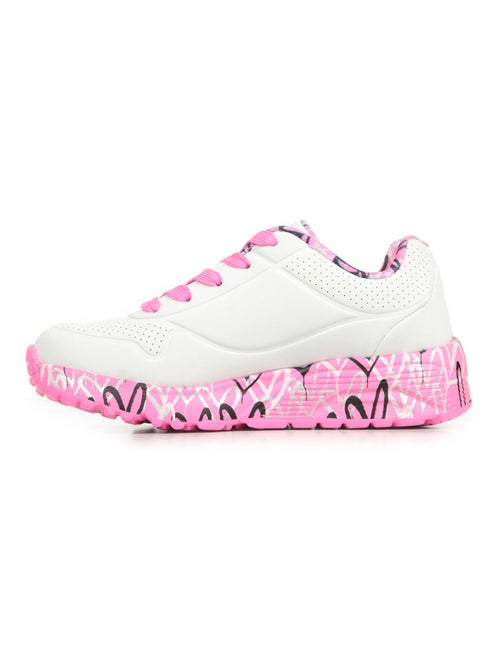 Basket Basse à Lacets Skechers Juniors Uno Lite-Lovely Luv - Kiabi