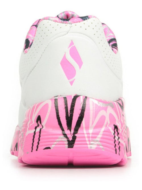Basket Basse à Lacets Skechers Juniors Uno Lite-Lovely Luv - Kiabi