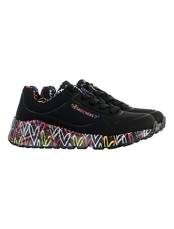 Basket Basse à Lacets Skechers Juniors Uno Lite-Lovely Luv
