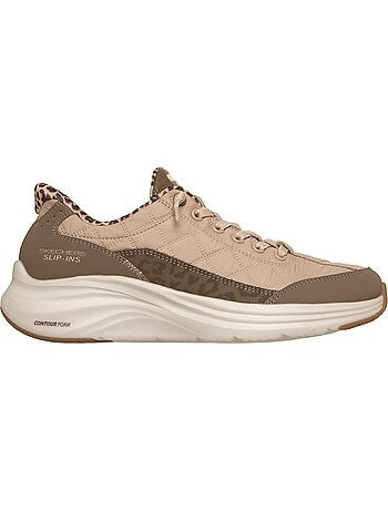 Basket basse à lacets skechers leopard dream
