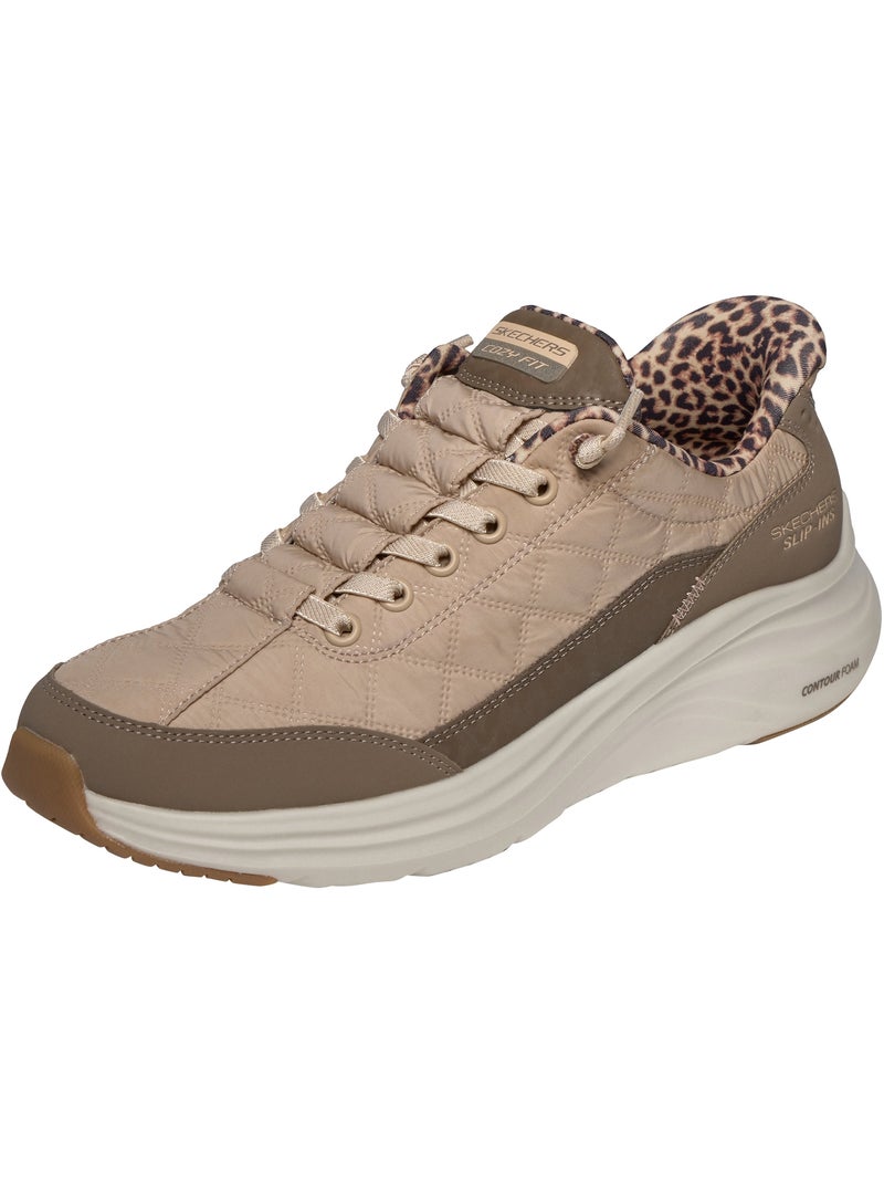 Basket basse à lacets skechers leopard dream Marron - Kiabi