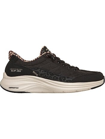 Basket basse à lacets skechers leopard dream