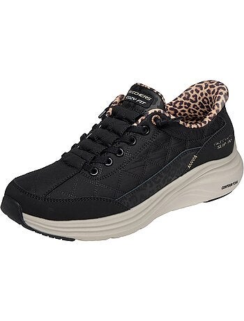 Basket basse à lacets skechers leopard dream