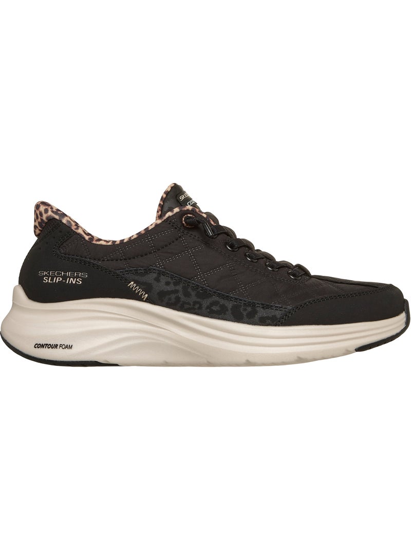 Basket basse à lacets skechers leopard dream Noir - Kiabi