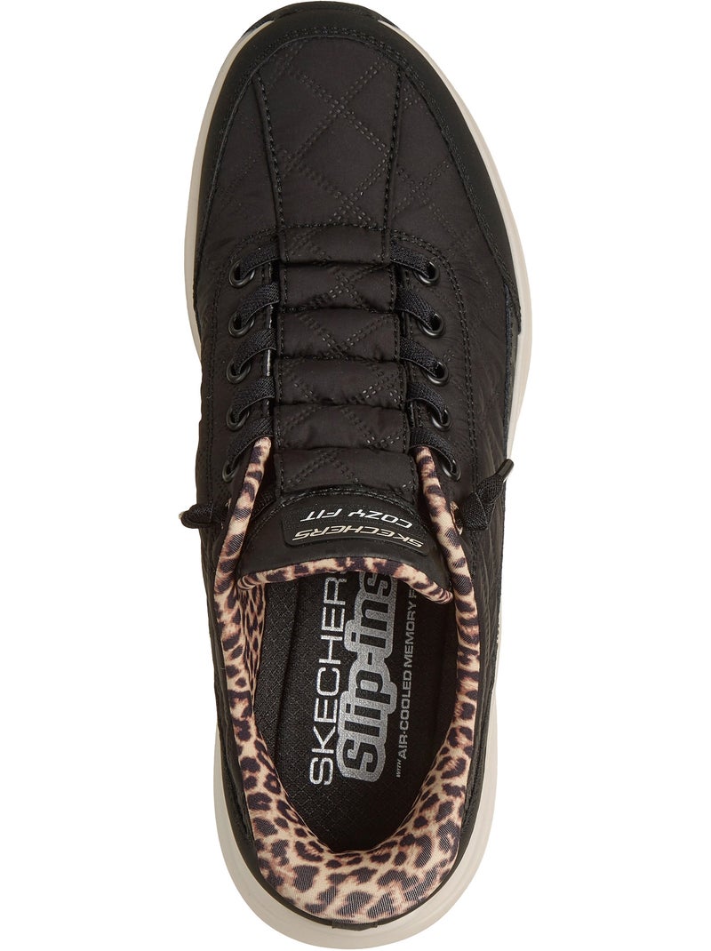 Basket basse à lacets skechers leopard dream Noir - Kiabi