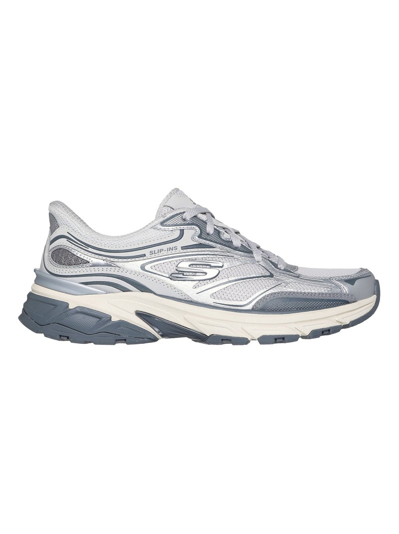 Basket Basse à Lacets Skechers Stamina Sport Argent - Kiabi