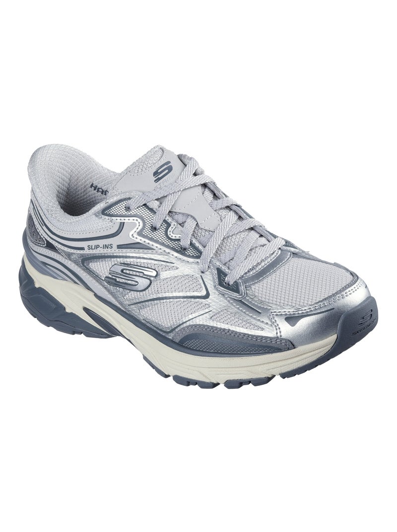 Basket Basse à Lacets Skechers Stamina Sport Argent - Kiabi