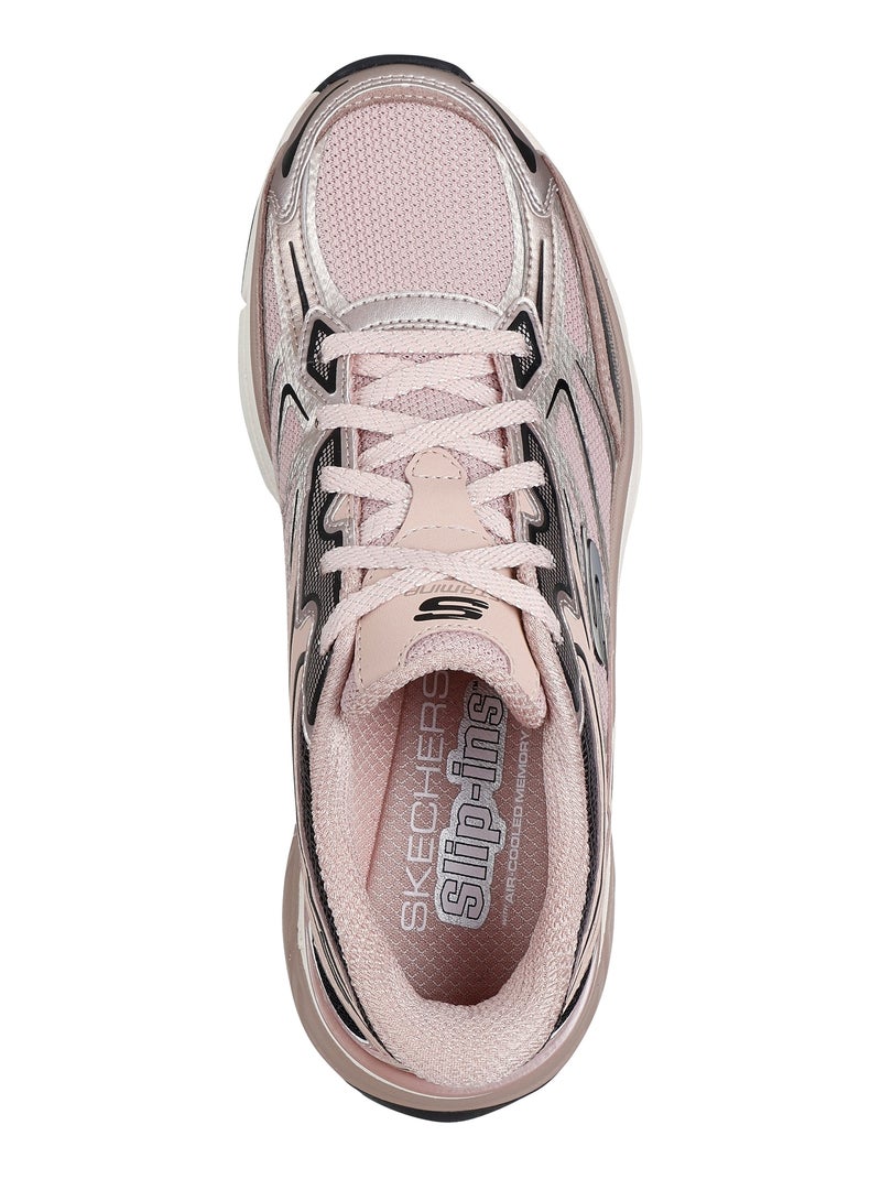 Basket Basse à Lacets Skechers Stamina Sport Rose - Kiabi