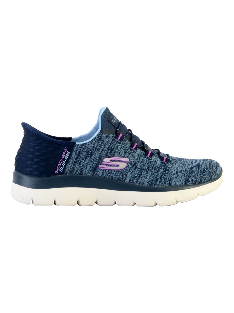 Basket Basse à Lacets Skechers Summits Dazzling Haze Bleu marine - Kiabi