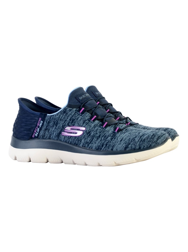 Basket Basse à Lacets Skechers Summits Dazzling Haze Bleu marine - Kiabi