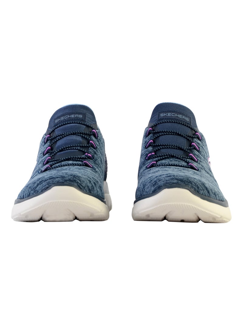 Basket Basse à Lacets Skechers Summits Dazzling Haze Bleu marine - Kiabi